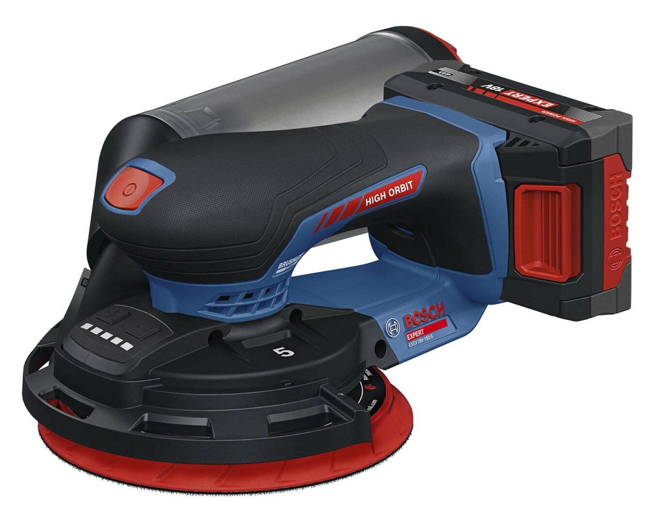 Expert EXEX18V-150-5 : la nouvelle ponceuse excentrique sans-fil de Bosch